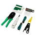 Набор инструмента сетевого инженера для монтажа слаботочки обжимка проводов тестер 9 предметов в чехле Набор инструмента сетевого инженера для монтажа слаботочки обжимка проводов тестер 9 предметов в чехле