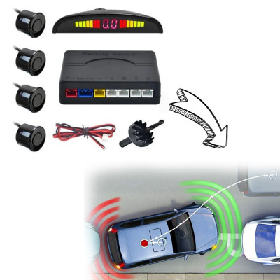 Парктроник парковочный радар на 4 датчика Assistant Parking Sensor PS-201 Парковочные системы Парктроник парковочный радар на 4 датчика Assistant Parking Sensor PS-201 Парковочные системы