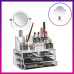 Акриловий органайзер з дзеркалом Універсальний бокс для косметики Cosmetic Storage Box Підставка для помад Акриловий органайзер з дзеркалом Універсальний бокс для косметики Cosmetic Storage Box Підставка для помад