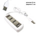 USB хаб концентратор адаптер розгалужувач на 4 порти білий живлення від USB хаб 2.0 USB хаб концентратор адаптер розгалужувач на 4 порти білий живлення від USB хаб 2.0