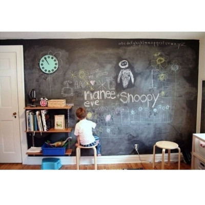 Самоклеюча плівка для малювання крейдою 45х30см Black Board Sticker дошка на стіну з крейдою Самоклеюча плівка для малювання крейдою 45х30см Black Board Sticker дошка на стіну з крейдою