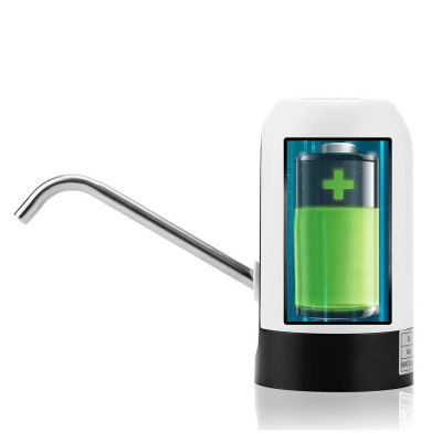 Електрична помпа дозатор для води з акумулятором Pump Dispenser Біла Насадка диспенсер на пляшку кулер Електрична помпа дозатор для води з акумулятором Pump Dispenser Біла Насадка диспенсер на пляшку кулер