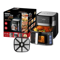 Фритюрниця без масла Zepline 3500W сенсорна аерофрітюрниця мультипіч безмасляна з таймером 10,5л для дому Фритюрниця без масла Zepline 3500W сенсорна аерофрітюрниця мультипіч безмасляна з таймером 10,5л для дому