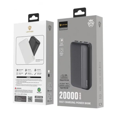 Power bank 20000 mAh LENYES внешний аккумулятор универсальное зарядное устройство повербанк тайп си и юсб Power bank 20000 mAh LENYES внешний аккумулятор универсальное зарядное устройство повербанк тайп си и юсб