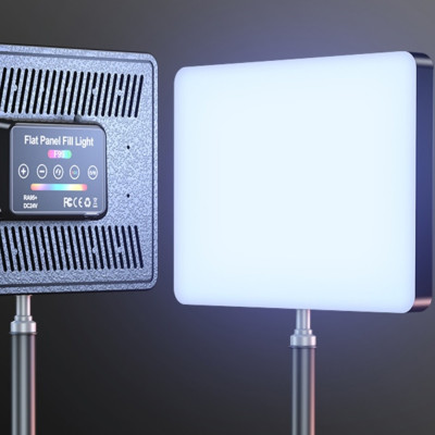 Прямоугольная светодиодная лампа 23х16см для студийного освещения RGB F99 с пультом для фото и видео Прямоугольная светодиодная лампа 23х16см для студийного освещения RGB F99 с пультом для фото и видео
