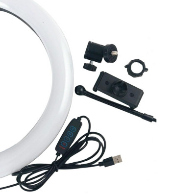 Кільцева LED лампа Ring fill Light 30 см світлодіодна від USB селфі кільце з пультом на шнурі Кільцева LED лампа Ring fill Light 30 см світлодіодна від USB селфі кільце з пультом на шнурі