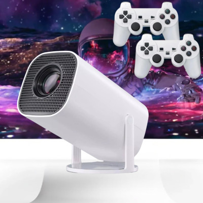 Смарт проектор с играми M300 MAX Игровой кинопроектор с 2 джойстиками для домашнего кинотеатра и фильмов дома Смарт проектор с играми M300 MAX Игровой кинопроектор с 2 джойстиками для домашнего кинотеатра и фильмов дома