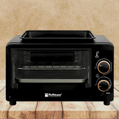 Настільна електрична міні духовка 2в1 HM-748 Hoffmans Electronics електропіч гриль 800W з таймером для дому Настільна електрична міні духовка 2в1 HM-748 Hoffmans Electronics електропіч гриль 800W з таймером для дому