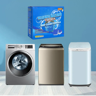 Средство для чистки стиральной машины от накипи плесени Washing machinecleaner антибактериальные таблетки 12шт Средство для чистки стиральной машины от накипи плесени Washing machinecleaner антибактериальные таблетки 12шт