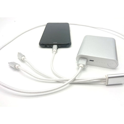 Універсальний кабель розгалужувач 3в1 usb TYPE C lightning для iphone швидка зарядка для телефону Універсальний кабель розгалужувач 3в1 usb TYPE C lightning для iphone швидка зарядка для телефону