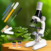 Мікроскоп дитячий 3 рівня збільшення та підсвічування Scientific Microscope Набір юного дослідника портативний Мікроскоп дитячий 3 рівня збільшення та підсвічування Scientific Microscope Набір юного дослідника портативний