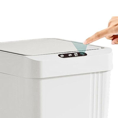 Відро для сміття з автоматичним датчиком руху 13л Smart Trash Barrel сенсорне з кришкою Відро для сміття з автоматичним датчиком руху 13л Smart Trash Barrel сенсорне з кришкою