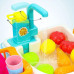 Игровой набор Кухня в чемодане с овощами мойка в форме рюкзака голубой Washing vegetable basin Игровой набор Кухня в чемодане с овощами мойка в форме рюкзака голубой Washing vegetable basin