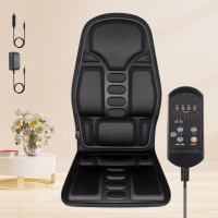 Автомобільна накидка на крісло з підігрівом та пультом чорна Robotic Cushion Massage Автомобільна накидка на крісло з підігрівом та пультом чорна Robotic Cushion Massage