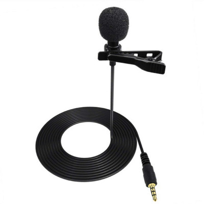 Микрофон петличный для записи звука Петличка блогерская с клипсой We Media Mic M 01 jack 3.5 мм