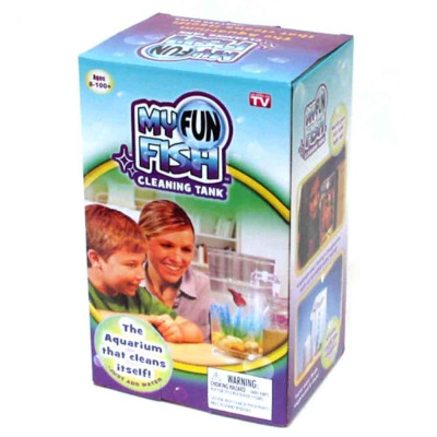 Акваріум міні з системою самоочищення з LED підсвічуванням 2 л My Fun Fish акваріумний набір Акваріум міні з системою самоочищення з LED підсвічуванням 2 л My Fun Fish акваріумний набір