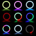 Светодиодная кольцевая цветная RGB лампа LED MJ33 Набор блогера селфи кольцо со штативом Мультиколор 31 см Светодиодная кольцевая цветная RGB лампа LED MJ33 Набор блогера селфи кольцо со штативом Мультиколор 31 см