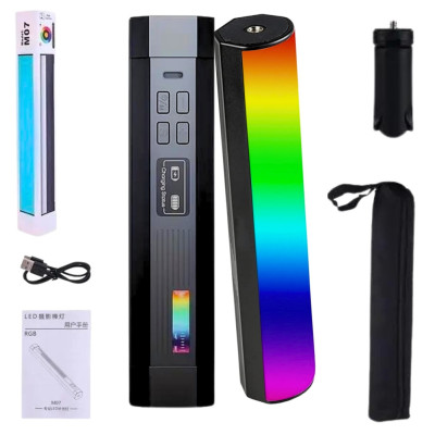 Беспроводной Led видеосвет RGB Stick M07 светодиодная аккумуляторная лампа палка для фото и видео Беспроводной Led видеосвет RGB Stick M07 светодиодная аккумуляторная лампа палка для фото и видео