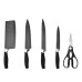 Набор кухонных ножей Knife set 8 предметов с подставкой и точилкой Набор кухонных ножей Knife set 8 предметов с подставкой и точилкой