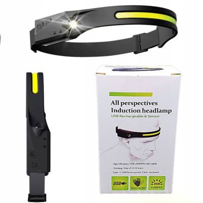 Акумуляторний налобний ліхтар сенсорний LED headlight водонепроникний світлодіодний на голову ліхтарик Акумуляторний налобний ліхтар сенсорний LED headlight водонепроникний світлодіодний на голову ліхтарик
