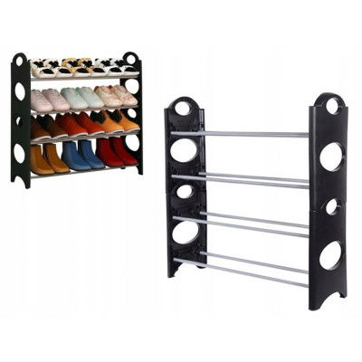 Органайзер полиця для взуття стелаж shoe rack складана стійка підставка чорна шафа для взуття Органайзер полиця для взуття стелаж shoe rack складана стійка підставка чорна шафа для взуття