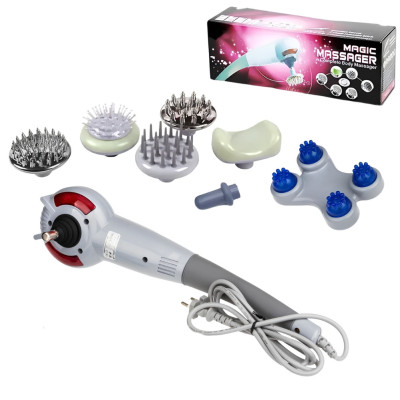 Массажер Ручной вибрационный для всего тела magic massager 8 в 1