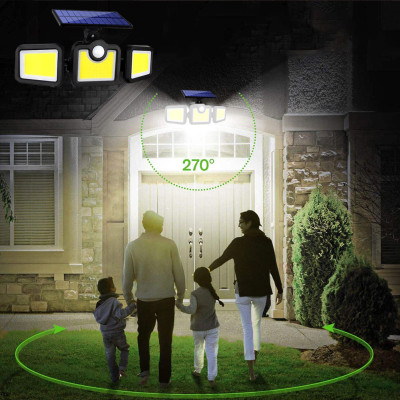 Уличный прожектор Split solar wall lamp NF 1725 Фонарь с датчиком движения и солнечной панелью