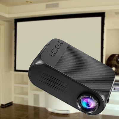 Портативный мини проектор для дома Projector LED YG320 черный с динамиком домашний лед проектор Портативный мини проектор для дома Projector LED YG320 черный с динамиком домашний лед проектор