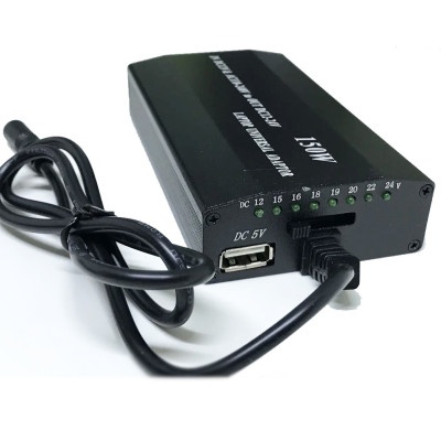 Зарядное устройство для ноутбука MY 120W универсальная зарядка блок питания от сети и прикуривателя 12-24В