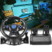 Кермо з педалями 3в1 Vibration Steering wheel педалями газу та гальма мультимедійний універсальний джойстик-кермо Кермо з педалями 3в1 Vibration Steering wheel педалями газу та гальма мультимедійний універсальний джойстик-кермо
