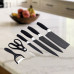 Набор кухонных ножей Knife set 8 предметов с подставкой и точилкой Набор кухонных ножей Knife set 8 предметов с подставкой и точилкой