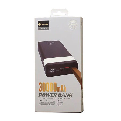 Power bank 30000 mAh LENYES внешний аккумулятор зарядное устройство повербанк тайп си и юсб Lightning Power bank 30000 mAh LENYES внешний аккумулятор зарядное устройство повербанк тайп си и юсб Lightning