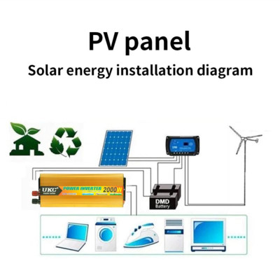 Инвертор преобразователь напряжения от аккумулятора Power Inverter 2000 W автомобильный 12V-220V Инвертор преобразователь напряжения от аккумулятора Power Inverter 2000 W автомобильный 12V-220V