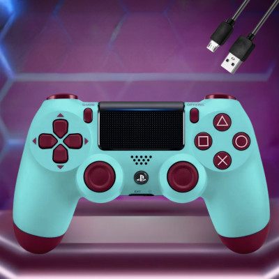 Джойстик DualShock 4 Berry Blue бездротовий багатофункціональний геймпад для PS4 бірюзовий Джойстик DualShock 4 Berry Blue бездротовий багатофункціональний геймпад для PS4 бірюзовий