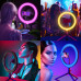 Цветная кольцевая лампа RGB 36 см MJ36 разноцветная светодиодная для блогеров Цветная кольцевая лампа RGB 36 см MJ36 разноцветная светодиодная для блогеров