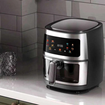 Фритюрниця без масла Zepline 3500W сенсорна аерофрітюрниця мультипіч безмасляна з таймером 7л для дому Фритюрниця без масла Zepline 3500W сенсорна аерофрітюрниця мультипіч безмасляна з таймером 7л для дому