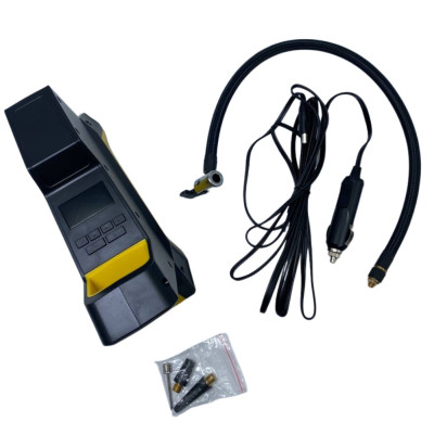 Компресор автомобільний від прикурювача Air Pump c1809-1 насос для підкачки шин з ліхтарем і дисплеєм Компресор автомобільний від прикурювача Air Pump c1809-1 насос для підкачки шин з ліхтарем і дисплеєм