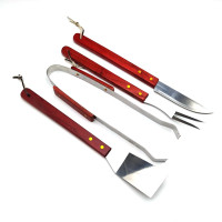 Набір приладів для барбекю і гриля 4 предмета BBQ 4 PCS Barbecue Set Інструменти для мангала гриля та барбекю Набір приладів для барбекю і гриля 4 предмета BBQ 4 PCS Barbecue Set Інструменти для мангала гриля та барбекю