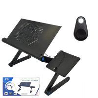 Столик трансформер для ноутбука складаний металевий LAPTOP TABLE Т9 охолоджуючий набір з GPS трекером Столик трансформер для ноутбука складаний металевий LAPTOP TABLE Т9 охолоджуючий набір з GPS трекером