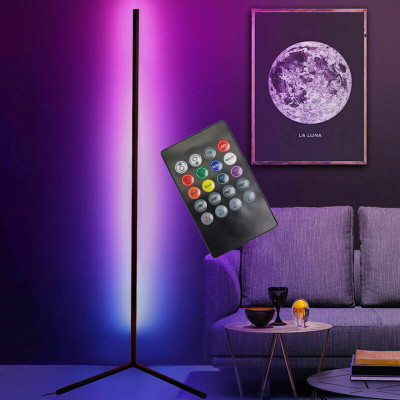 Угловой напольный RGB торшер светодиодный LED лампа с пультом светильник с регулируемой яркостью 130см сборной Угловой напольный RGB торшер светодиодный LED лампа с пультом светильник с регулируемой яркостью 130см сборной