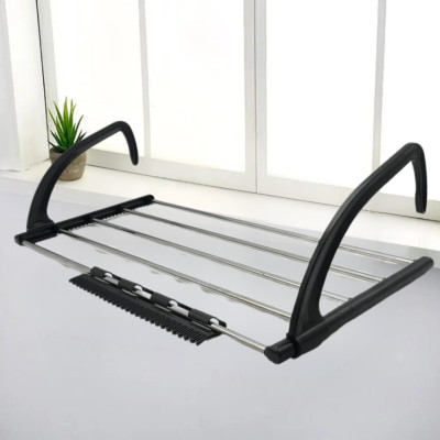 Складна сушарка для білизни на балкон вікно Folding Clothes Shelf З'ємна сушка для одягу на батарею Складна сушарка для білизни на балкон вікно Folding Clothes Shelf З'ємна сушка для одягу на батарею