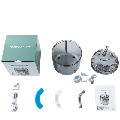 Автоматическая поилка фонтан Pet Fountain 1,5л для кошек и собак со сменным фильтром