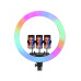 Кільцева кольорова LED лампа RGB 45 см Світлодіодна професійна селфі лампа для фото відеозйомок MJ18 Кільцева кольорова LED лампа RGB 45 см Світлодіодна професійна селфі лампа для фото відеозйомок MJ18