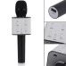 Мікрофон караоке дитячий бездротовий Q7 Чорний Black USB Bluetooth з чохлом Іграшка мікрофон з динаміком Мікрофон караоке дитячий бездротовий Q7 Чорний Black USB Bluetooth з чохлом Іграшка мікрофон з динаміком