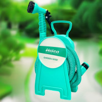 Садовый шланг 10м растягивающийся Helen Garden Tools с катушкой и распылителем с 7 режимами шланг поливочный Садовый шланг 10м растягивающийся Helen Garden Tools с катушкой и распылителем с 7 режимами шланг поливочный
