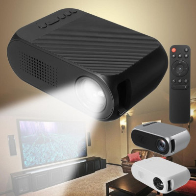 Портативный мини проектор для дома Projector LED YG320 черный с динамиком домашний лед проектор Портативный мини проектор для дома Projector LED YG320 черный с динамиком домашний лед проектор