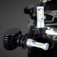 Светодиодные автомобильные LED лампы для фар S1 H7 на радиаторе Комплект автоламп 2 шт Светодиодные автомобильные LED лампы для фар S1 H7 на радиаторе Комплект автоламп 2 шт