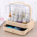 Органайзер для косметики Пилезахисний Водонепроникний Cosmetic Storage Box LD 388 Настільний бокс Рожевий Органайзер для косметики Пилезахисний Водонепроникний Cosmetic Storage Box LD 388 Настільний бокс Рожевий