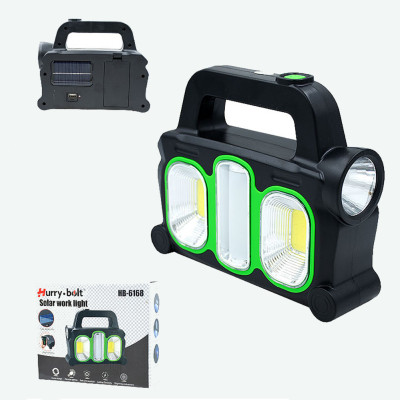 Ліхтар ручний HВ 6168 на сонячній батареї із зарядкою від USB LED лампа з 3 режимами освітлення Ліхтар ручний HВ 6168 на сонячній батареї із зарядкою від USB LED лампа з 3 режимами освітлення