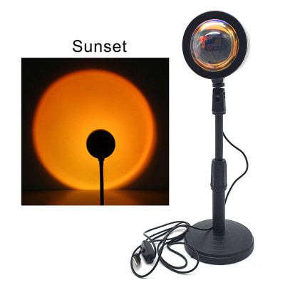 Sunset Lamp проекційний світильник захід USB світильник проектор світло світанку заходу атмосферна лампа для фото Sunset Lamp проекційний світильник захід USB світильник проектор світло світанку заходу атмосферна лампа для фото